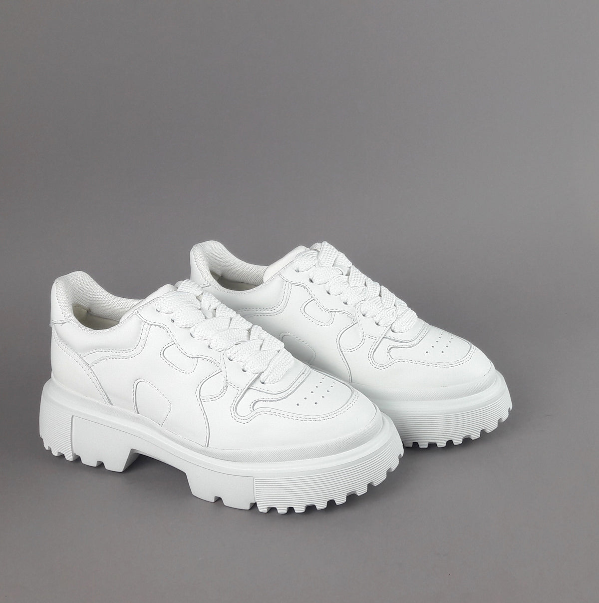 Hogan Sneakers Donna H629 Pelle Bianco H Onda