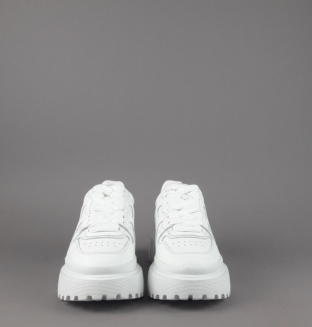 Hogan Sneakers Donna H629 Pelle Bianco H Onda