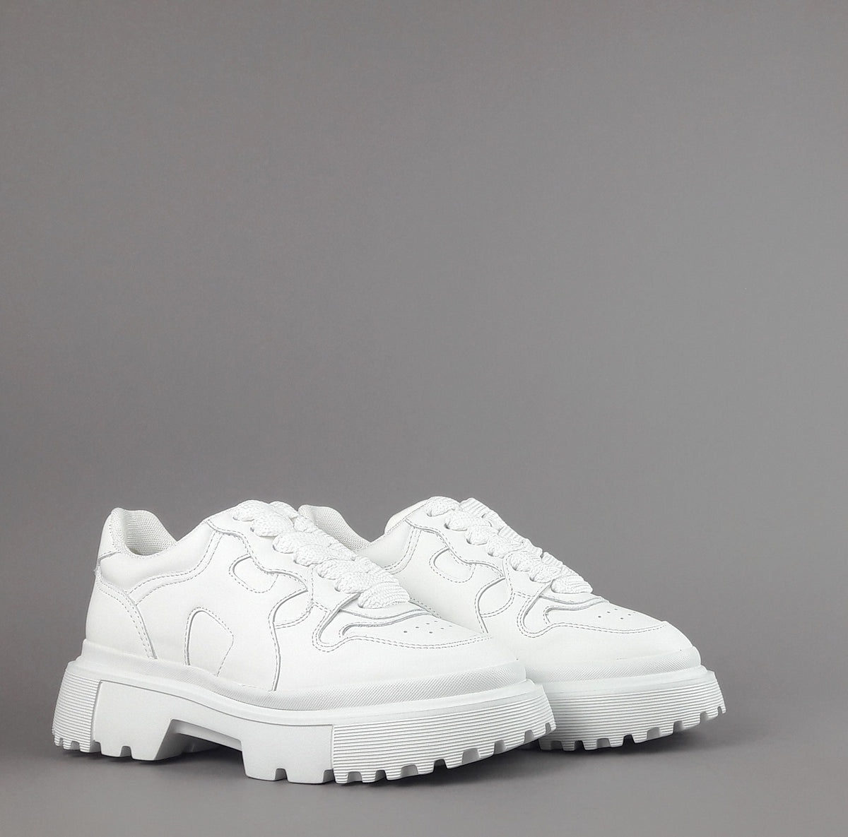 Hogan Sneakers Donna H629 Pelle Bianco H Onda