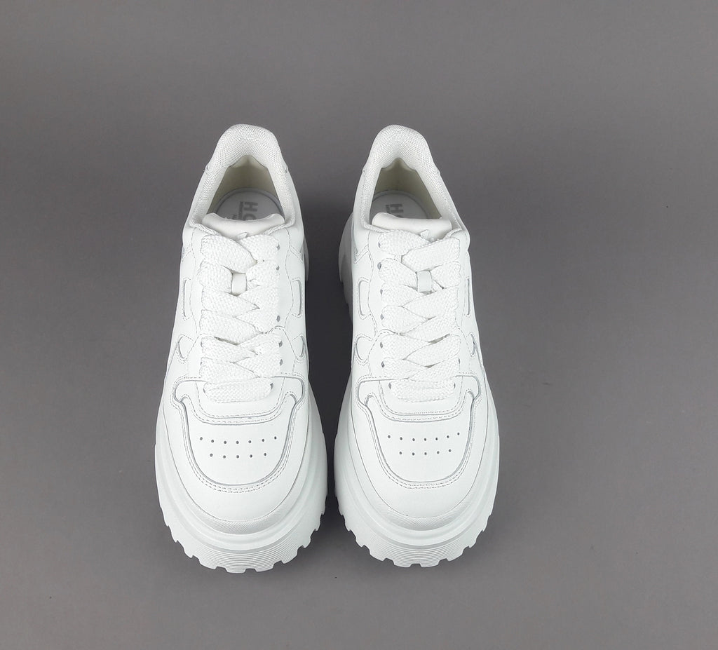 Hogan Sneakers Donna H629 Pelle Bianco H Onda