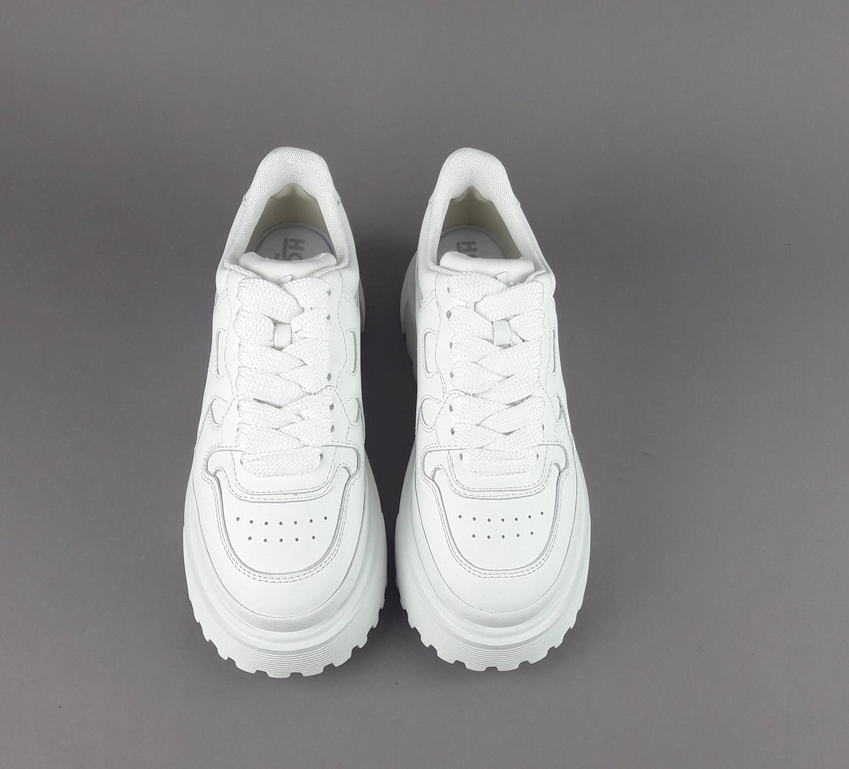 Hogan Sneakers Donna H629 Pelle Bianco H Onda
