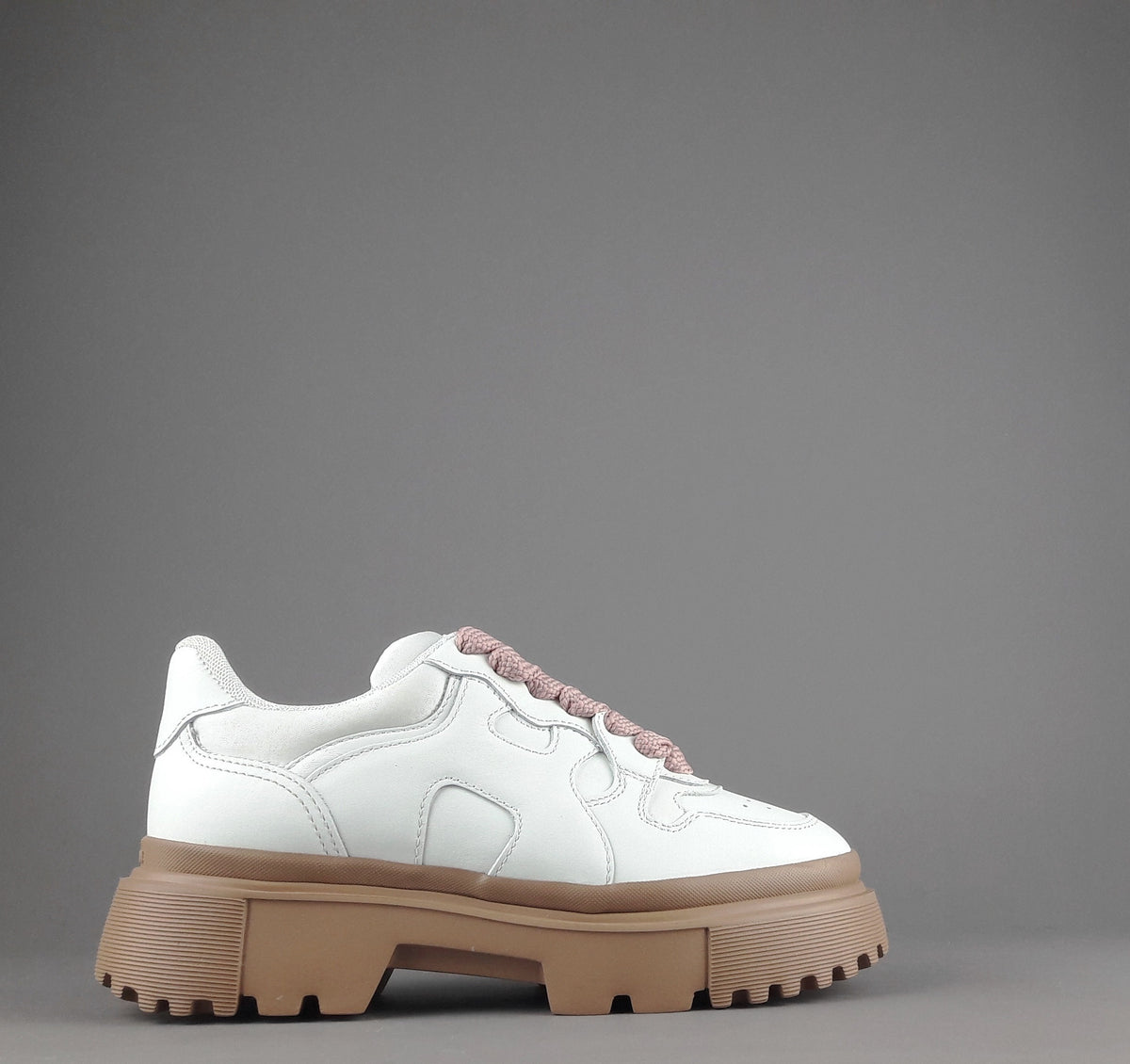 Hogan Sneakers Donna H629 Pelle Bianco H Onda