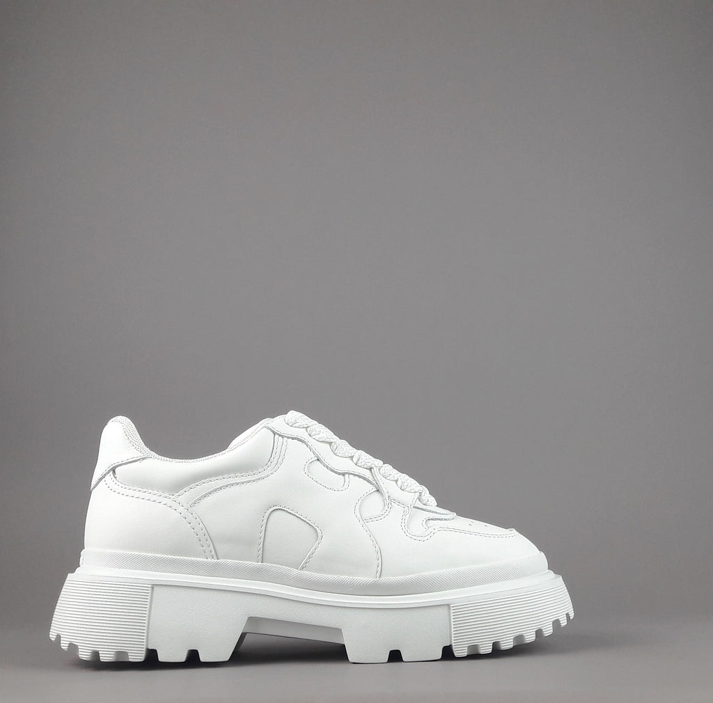 Hogan Sneakers Donna H629 Pelle Bianco H Onda