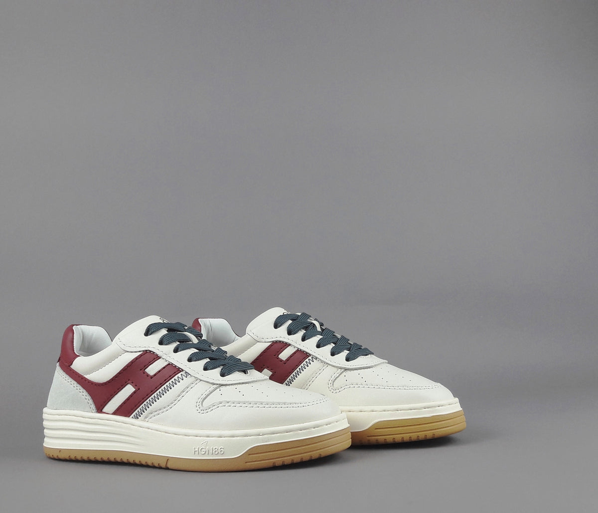 Hogan Sneakers Donna H630 Pelle Bianco Opaco