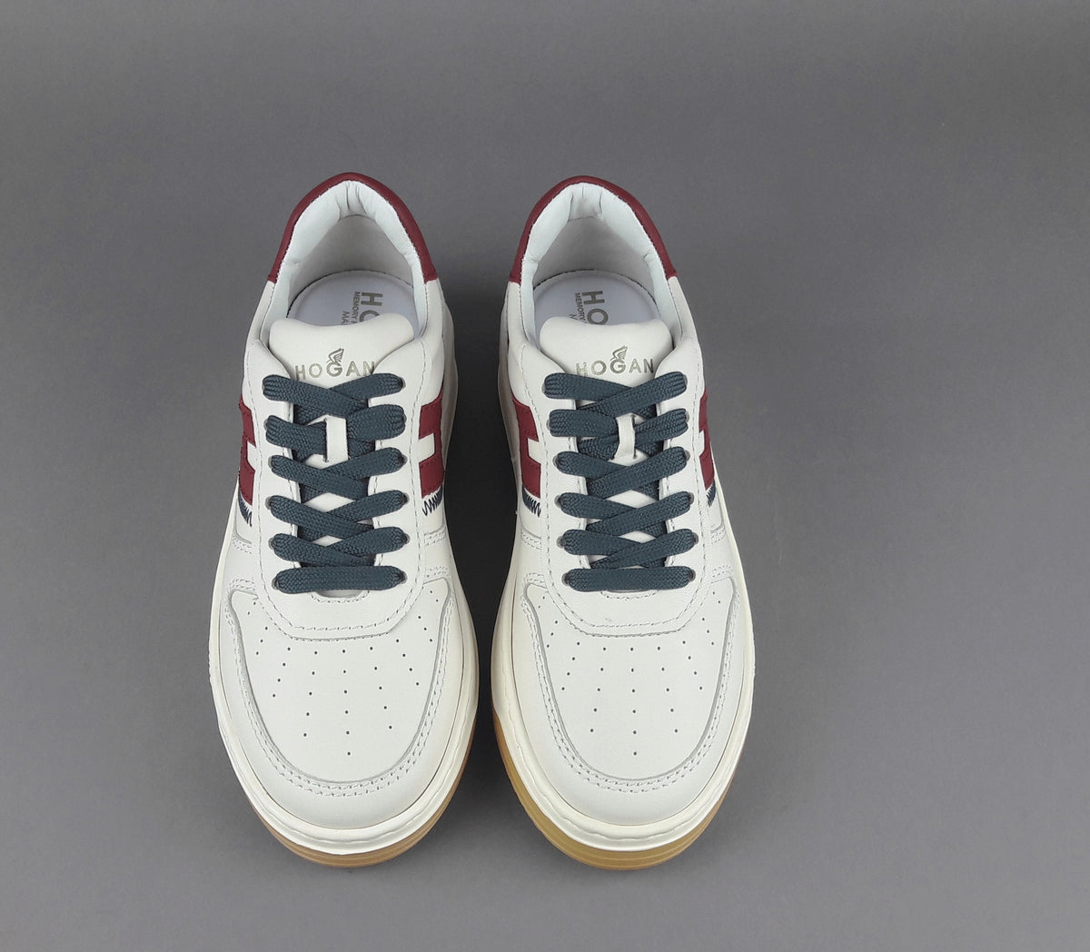 Hogan Sneakers Donna H630 Pelle Bianco Opaco
