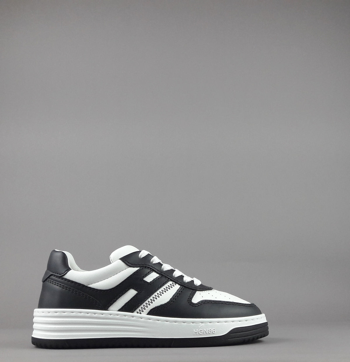 Hogan Sneakers Donna H630 Pelle Nero/Bianco