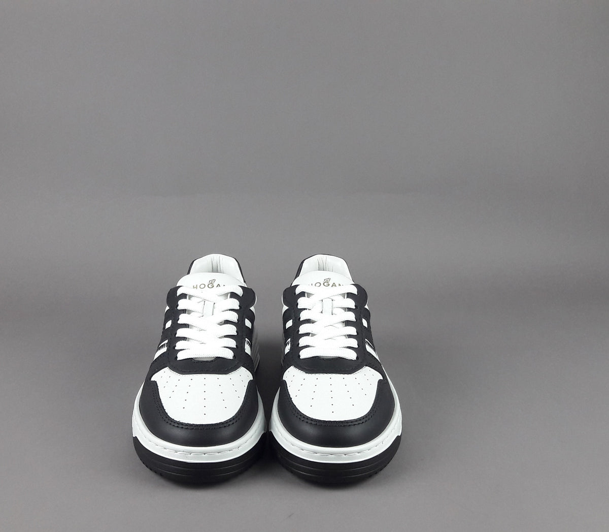Hogan Sneakers Donna H630 Pelle Nero/Bianco