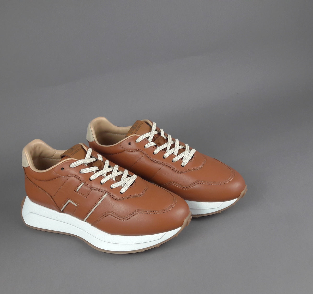 Hogan Sneakers Donna H641 Pelle Cuoio H Pelle