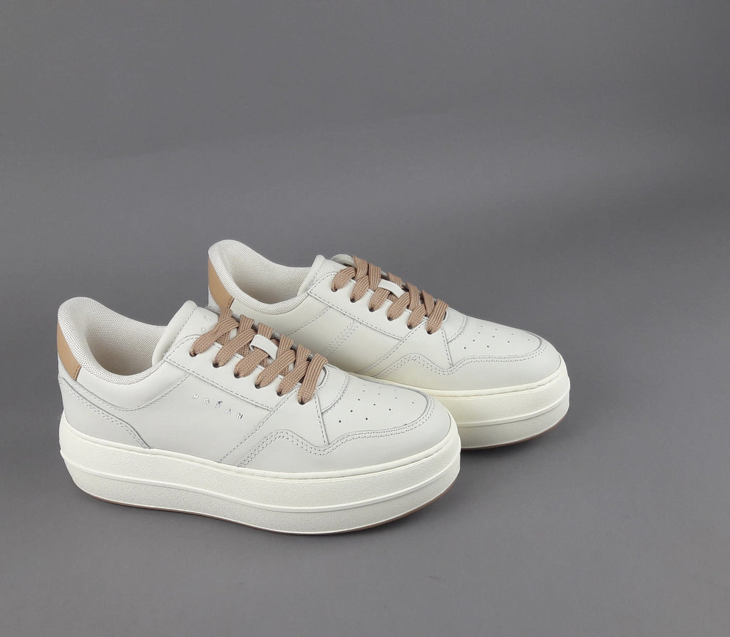 Hogan Sneakers Donna H670 Pelle Avorio