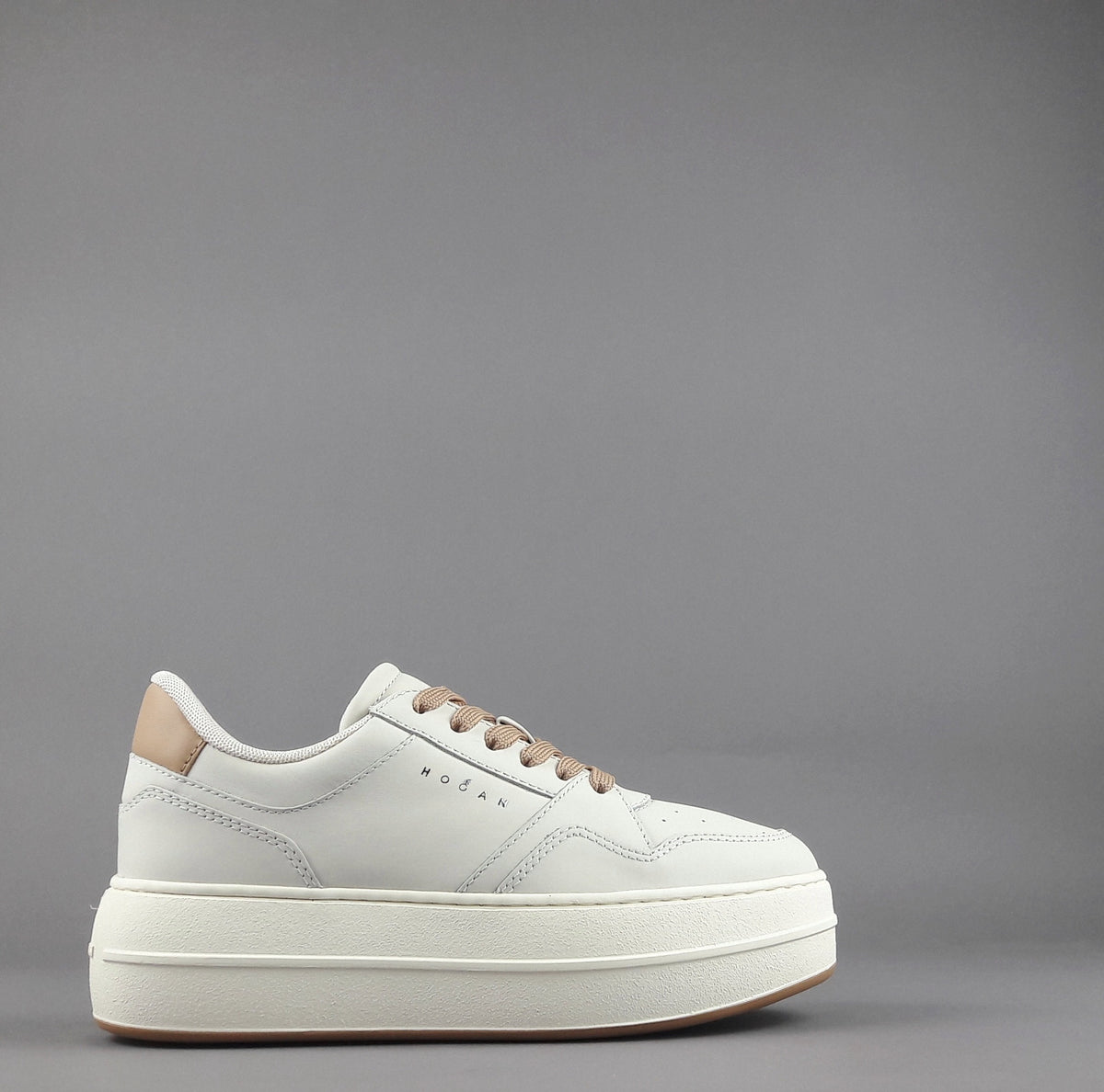 Hogan Sneakers Donna H670 Pelle Avorio