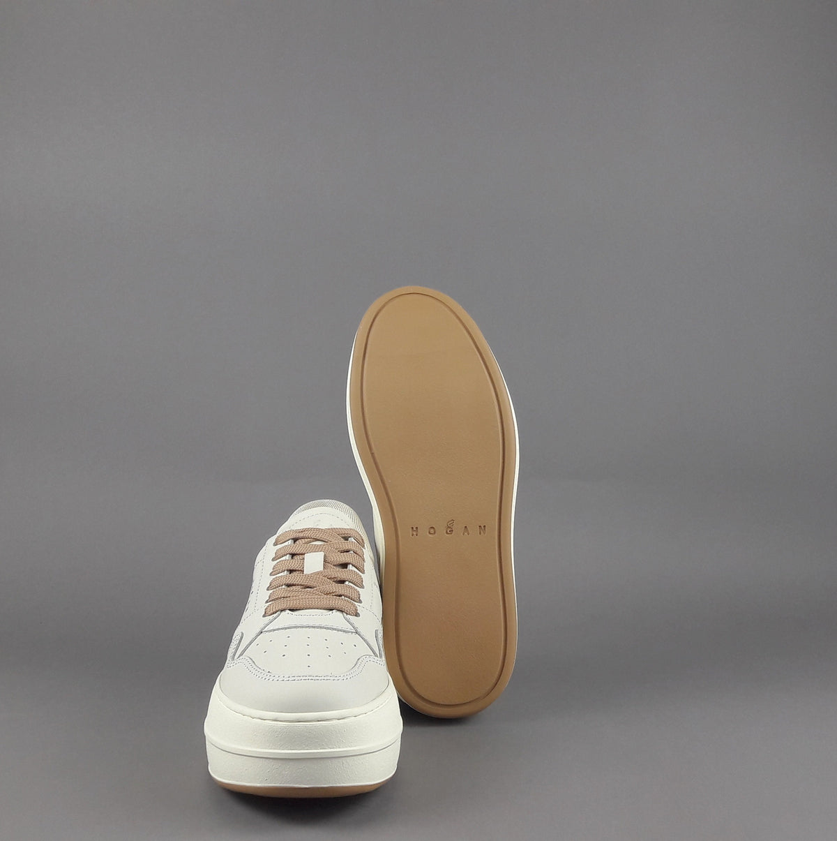 Hogan Sneakers Donna H670 Pelle Avorio