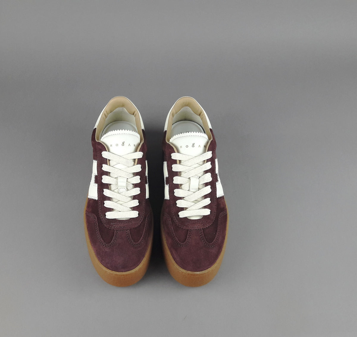 Hogan Sneakers Donna H698 Camoscio Bordeaux