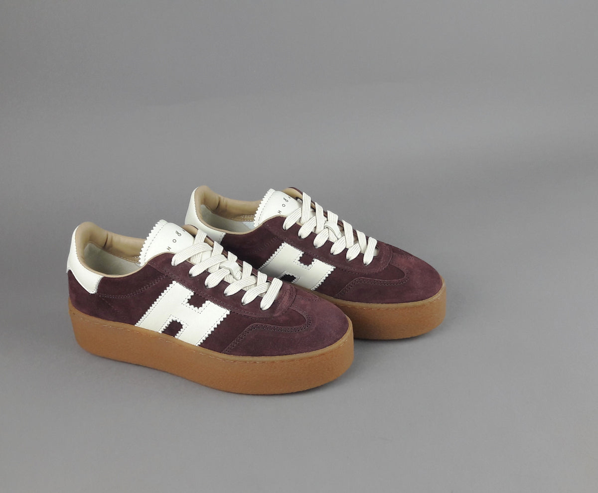 Hogan Sneakers Donna H698 Camoscio Bordeaux