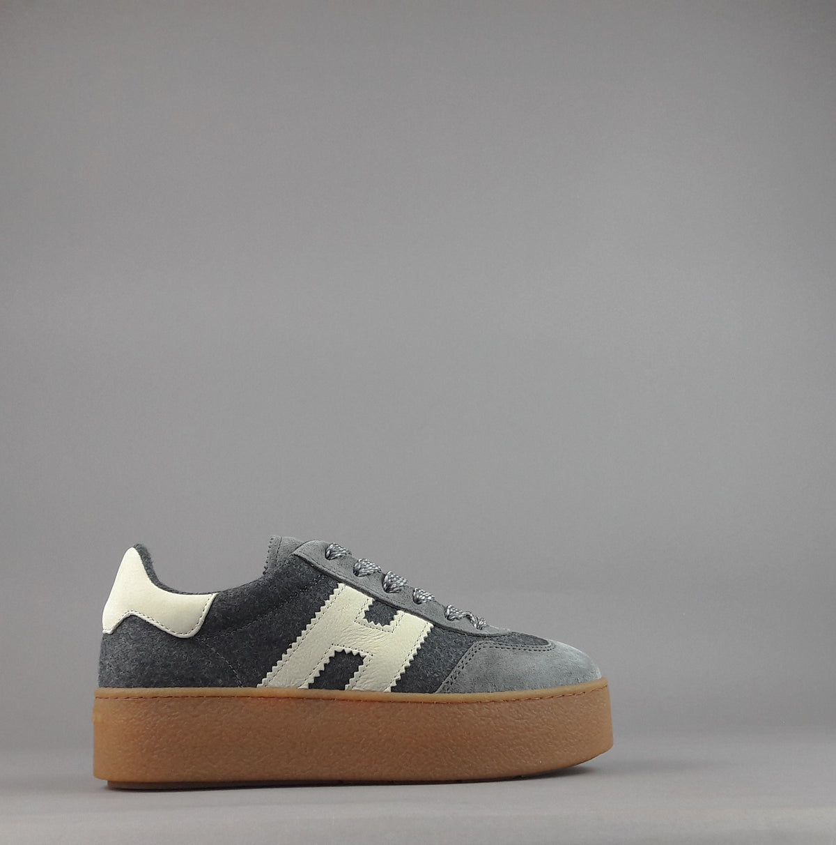 Hogan Sneakers Donna H698 Camoscio Grigio