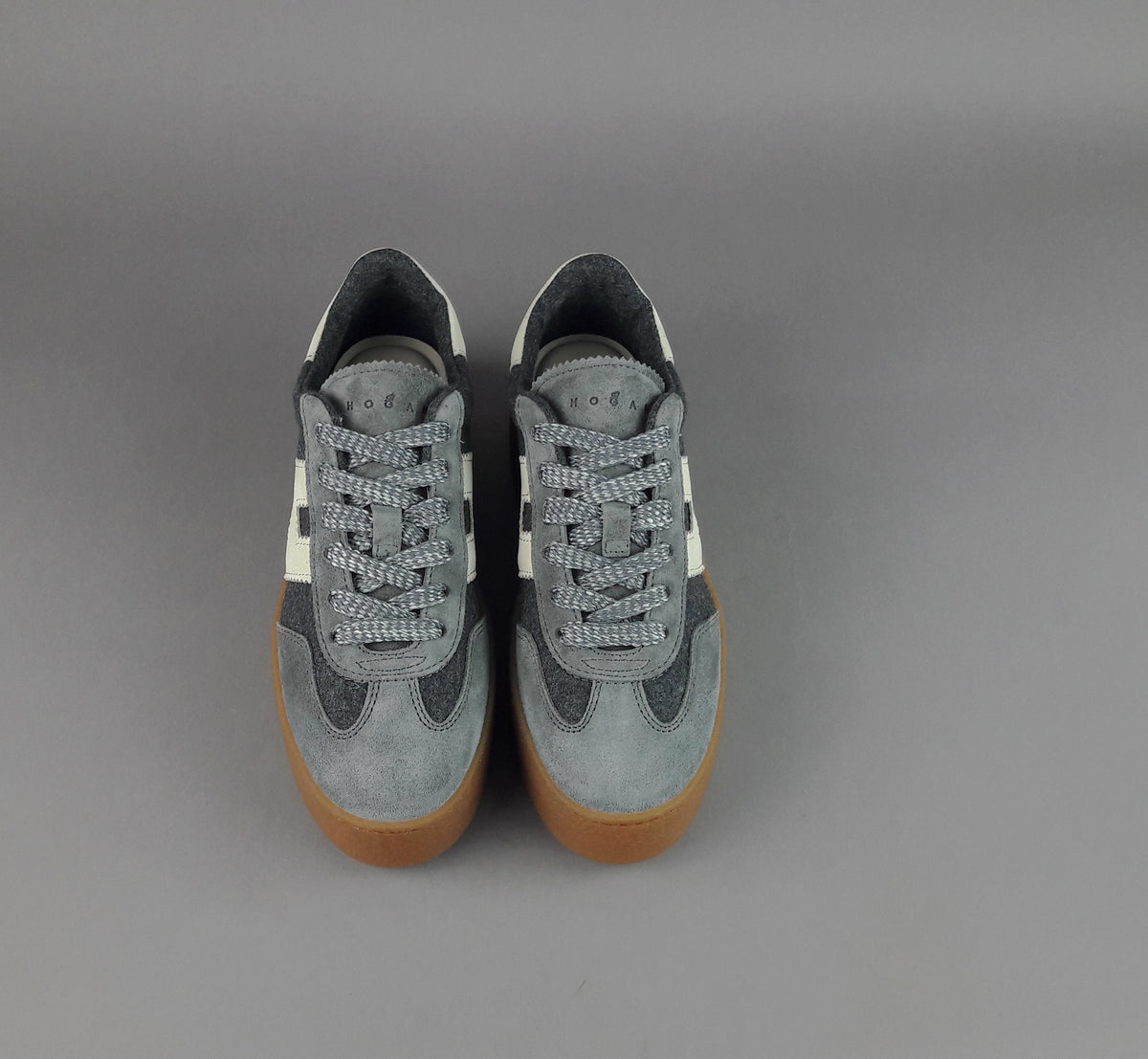 Hogan Sneakers Donna H698 Camoscio Grigio