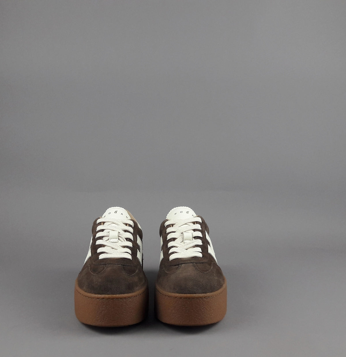 Hogan Sneakers Donna H698 Camoscio Marrone Scuro