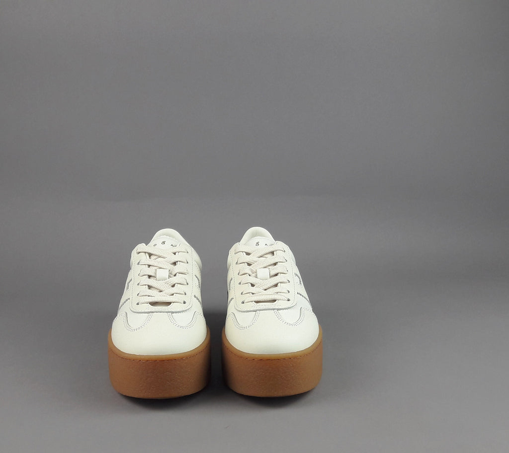 Hogan Sneakers Donna H698 Pelle Panna