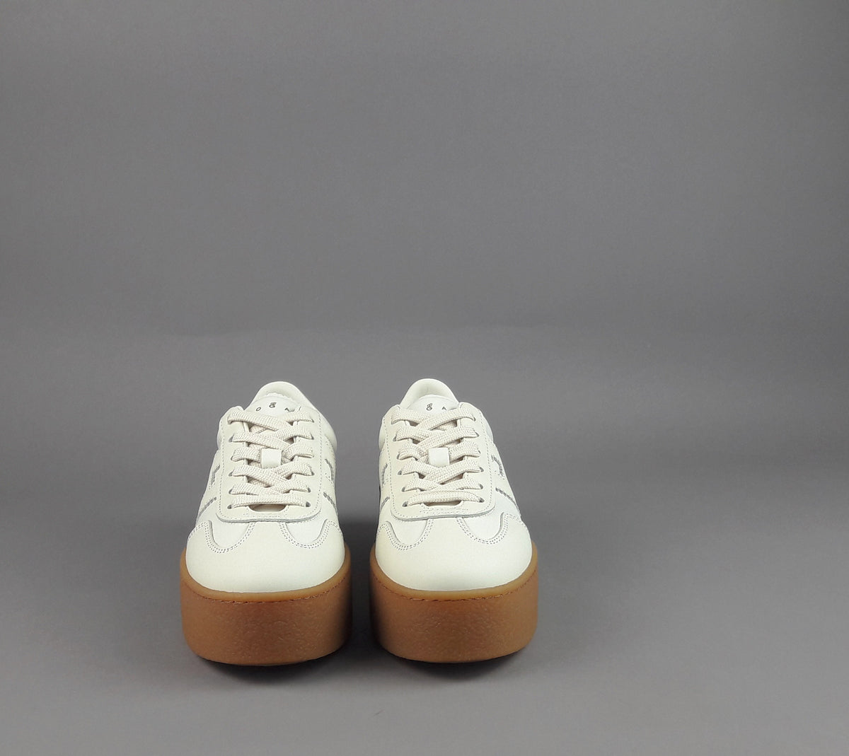 Hogan Sneakers Donna H698 Pelle Panna