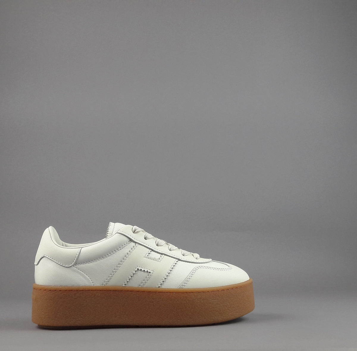 Hogan Sneakers Donna H698 Pelle Panna