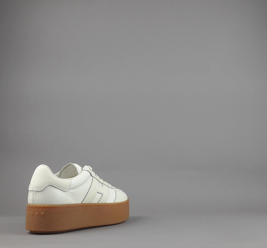 Hogan Sneakers Donna H698 Pelle Panna