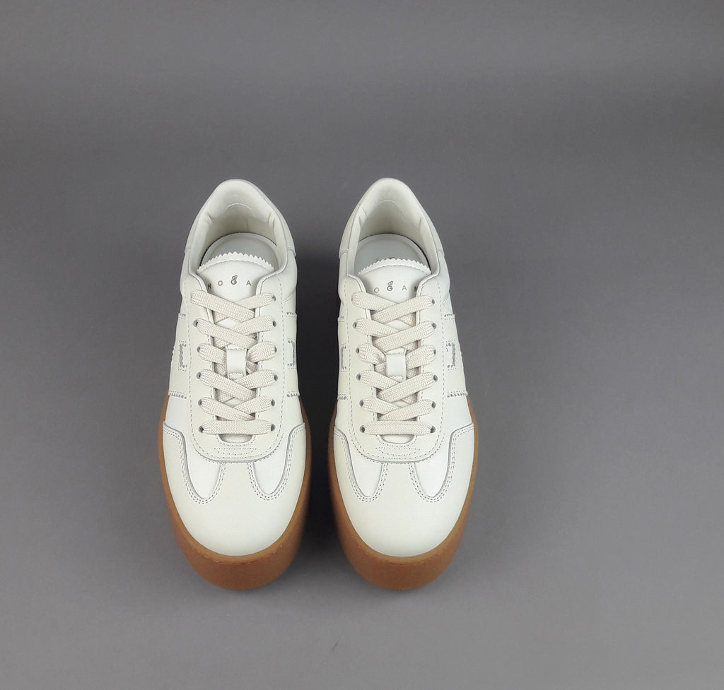 Hogan Sneakers Donna H698 Pelle Panna
