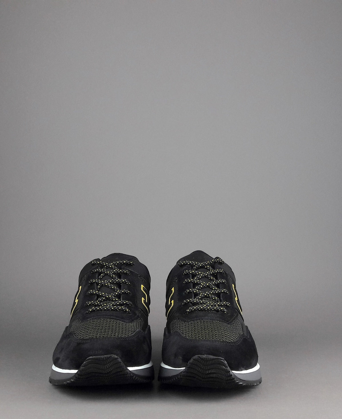 Hogan Sneakers H321 Uomo Camoscio Tela Nero