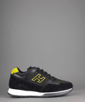 Hogan Sneakers H321 Uomo Camoscio Tela Nero