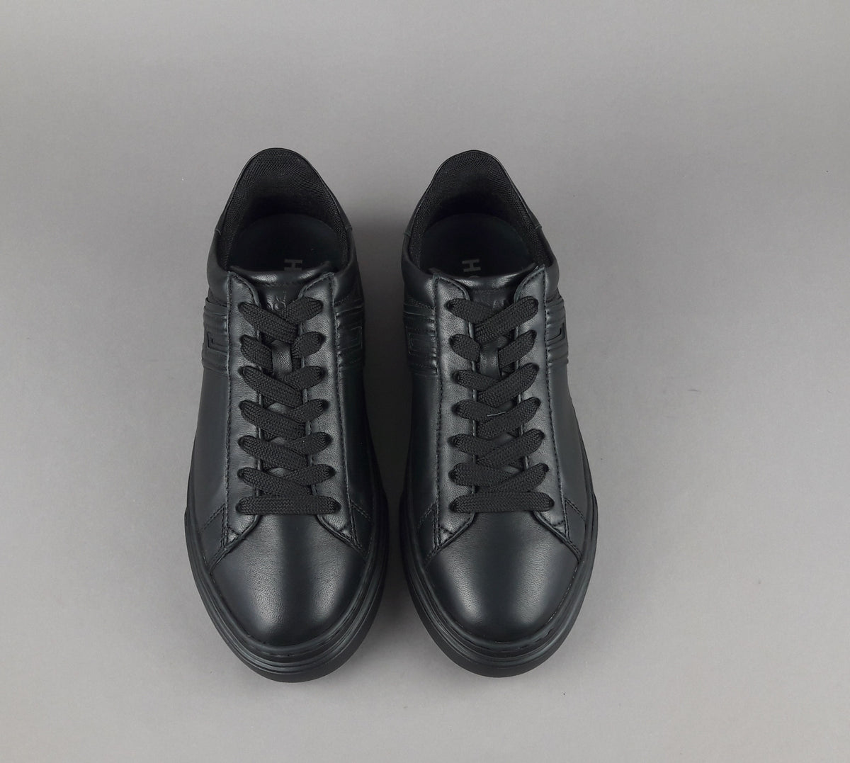 Hogan Sneakers H365 Uomo Pelle Nappa Nero H Canaletto