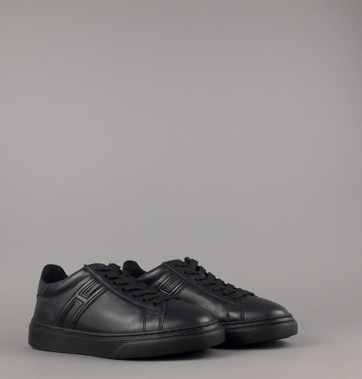 Hogan Sneakers H365 Uomo Pelle Nappa Nero H Canaletto
