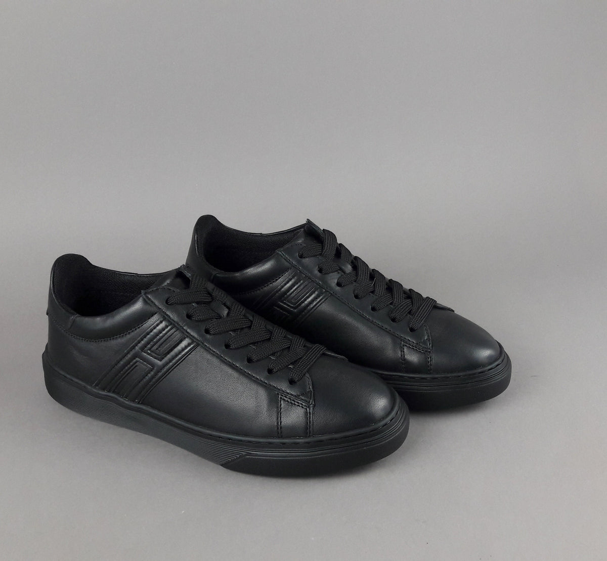Hogan Sneakers H365 Uomo Pelle Nappa Nero H Canaletto