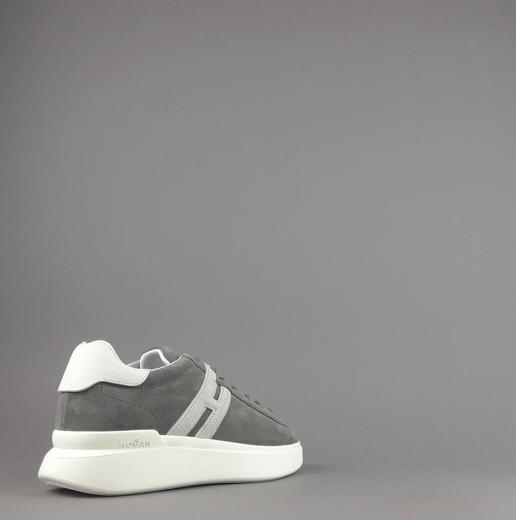 Hogan Sneakers H580 Uomo Camoscio Grigio H Lunga