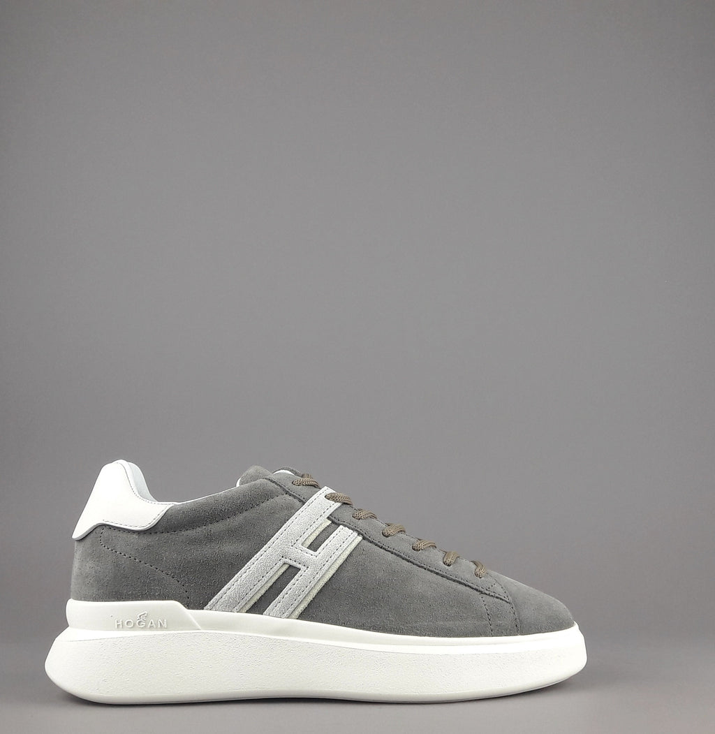 Hogan Sneakers H580 Uomo Camoscio Grigio H Lunga