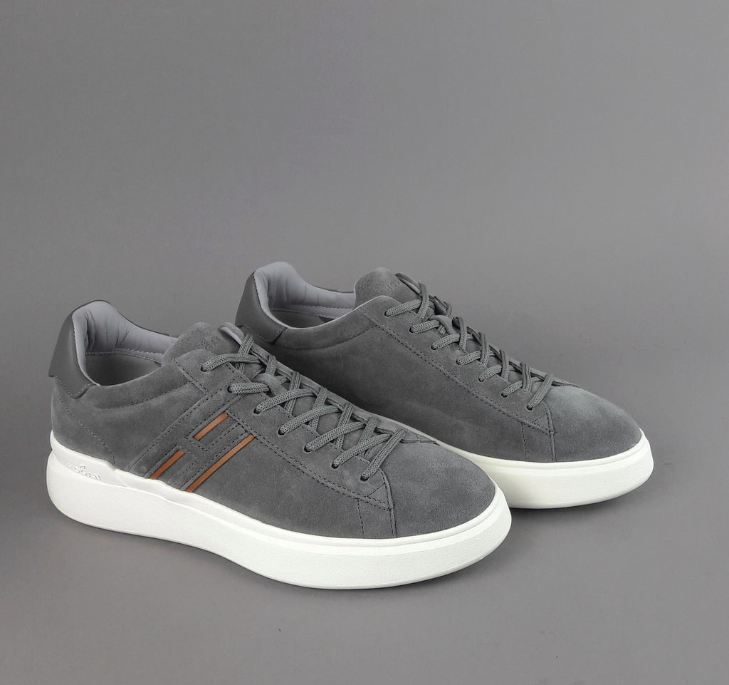 Hogan Sneakers H580 Uomo Camoscio Grigio H Lunga