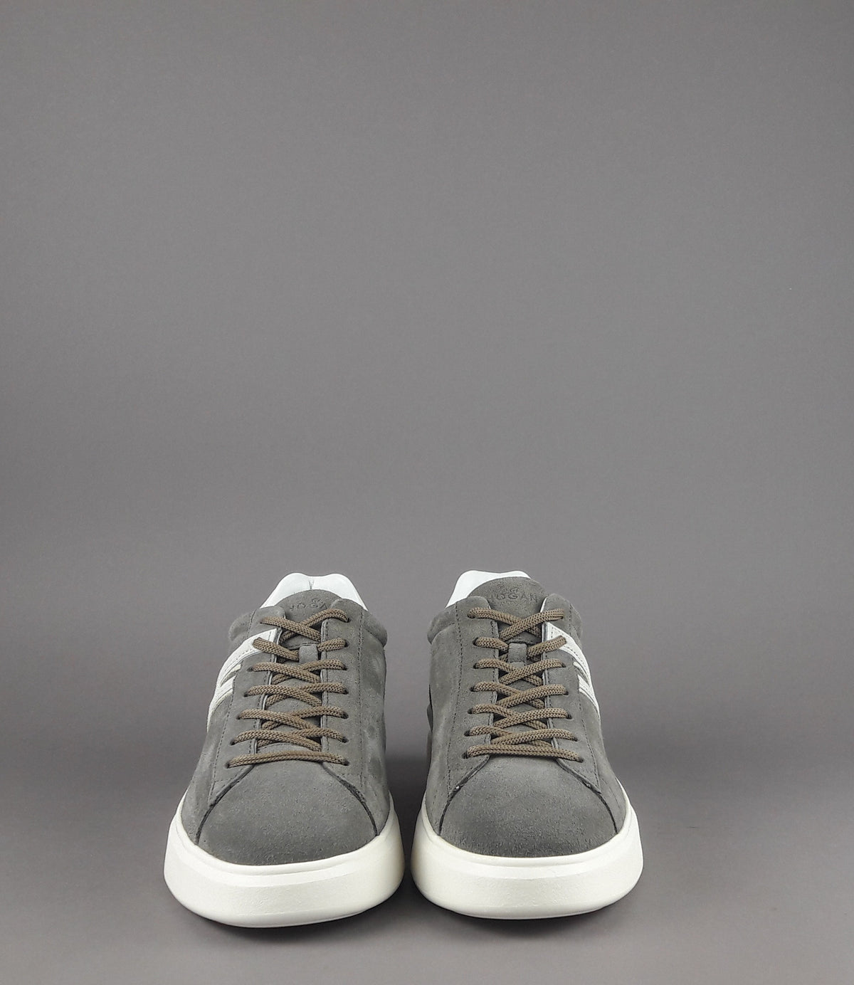 Hogan Sneakers H580 Uomo Camoscio Grigio H Lunga