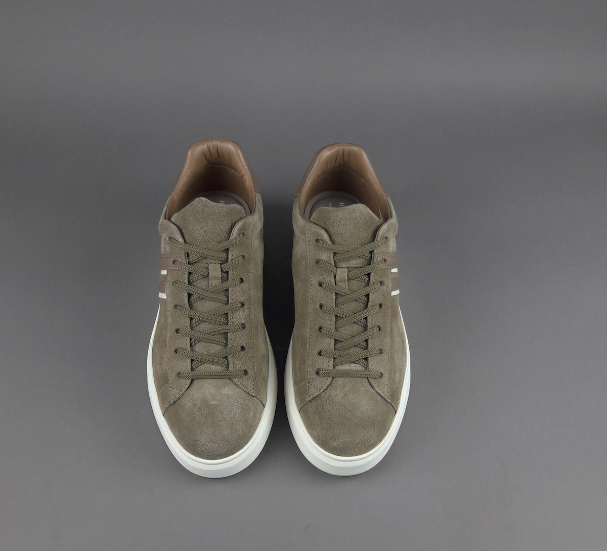 Hogan Sneakers H580 Uomo Camoscio Marrone Chiaro