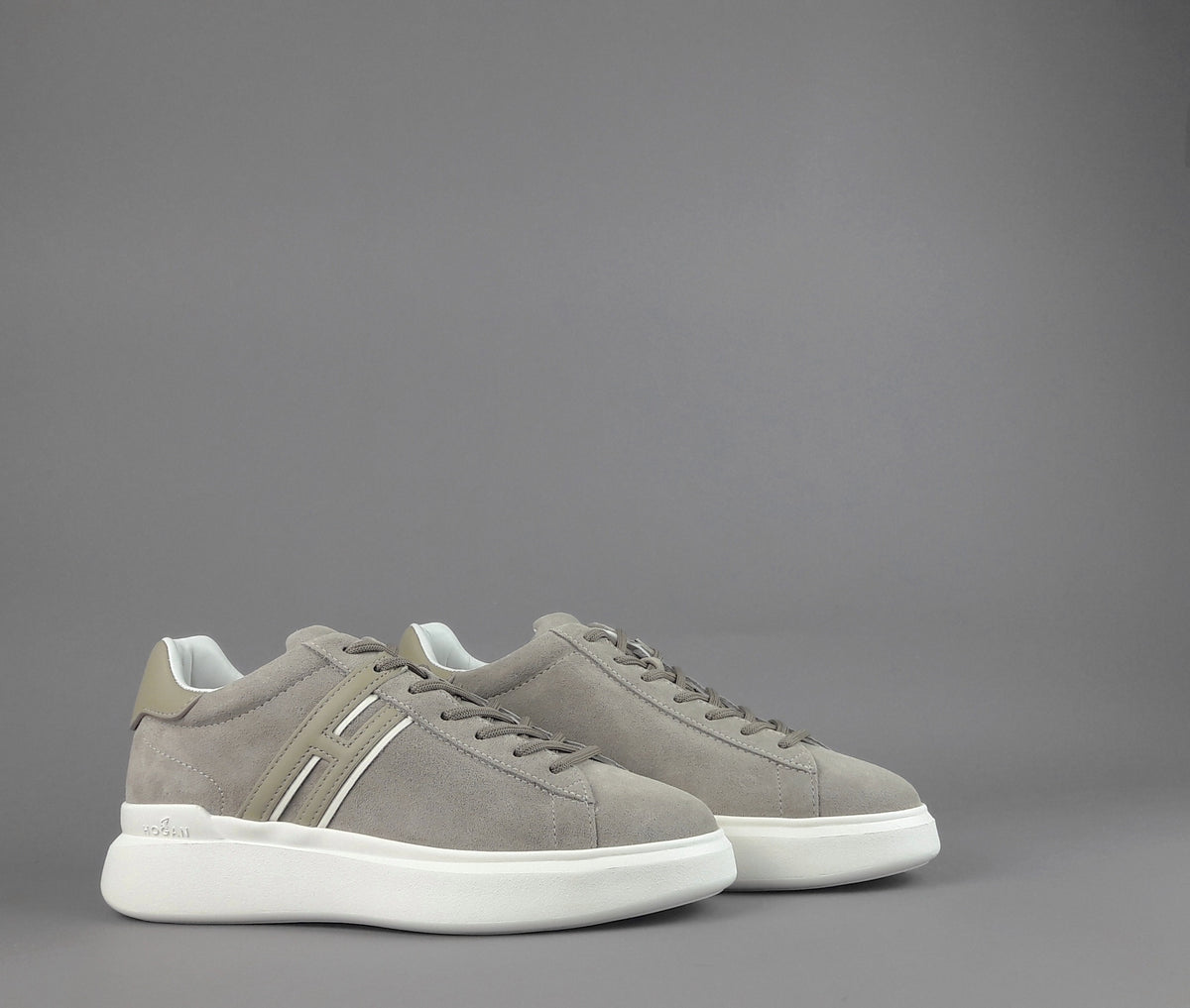 Hogan Sneakers H580 Uomo Camoscio Talpa H Lunga