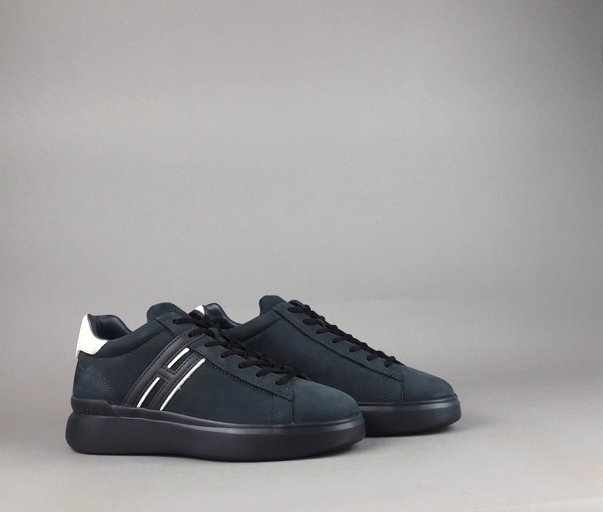 Hogan Sneakers H580 Uomo Nabuk Blu Scuro