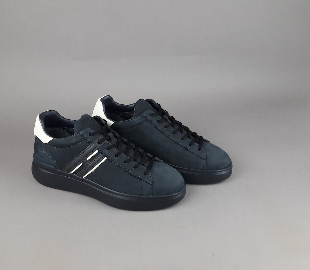 Hogan Sneakers H580 Uomo Nabuk Blu Scuro