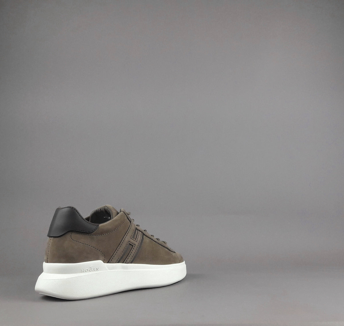 Hogan Sneakers H580 Uomo Nabuk Talpa Scuro