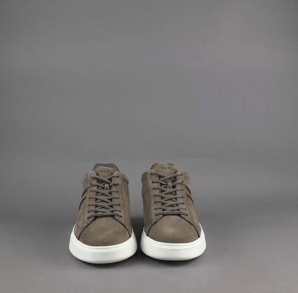 Hogan Sneakers H580 Uomo Nabuk Talpa Scuro