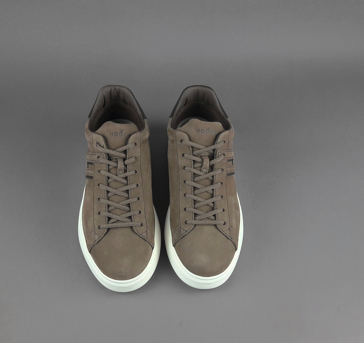 Hogan Sneakers H580 Uomo Nabuk Talpa Scuro