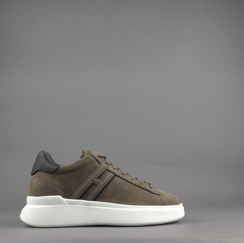 Hogan Sneakers H580 Uomo Nabuk Talpa Scuro