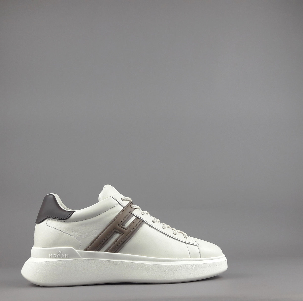 Hogan Sneakers H580 Uomo Pelle Avorio