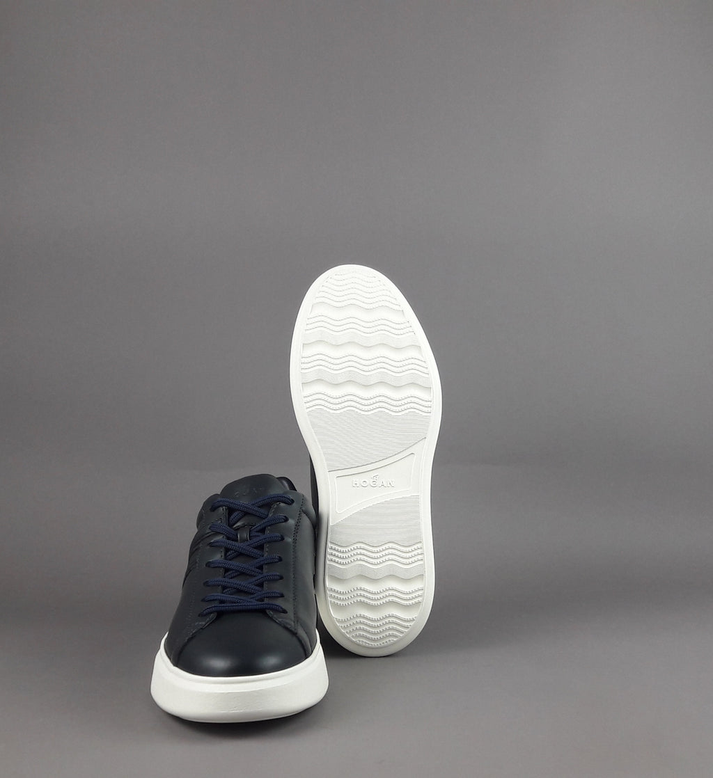 Hogan Sneakers H580 Uomo Pelle Blu Scuro