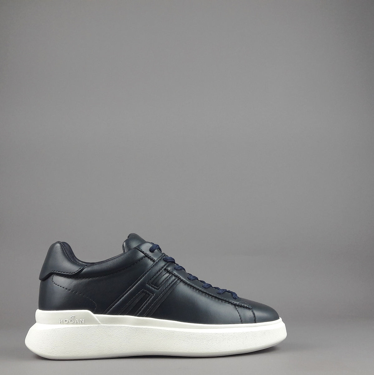 Hogan Sneakers H580 Uomo Pelle Blu Scuro