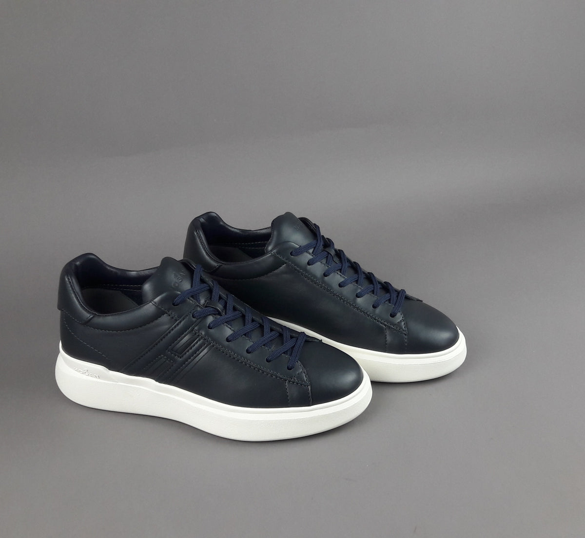 Hogan Sneakers H580 Uomo Pelle Blu Scuro