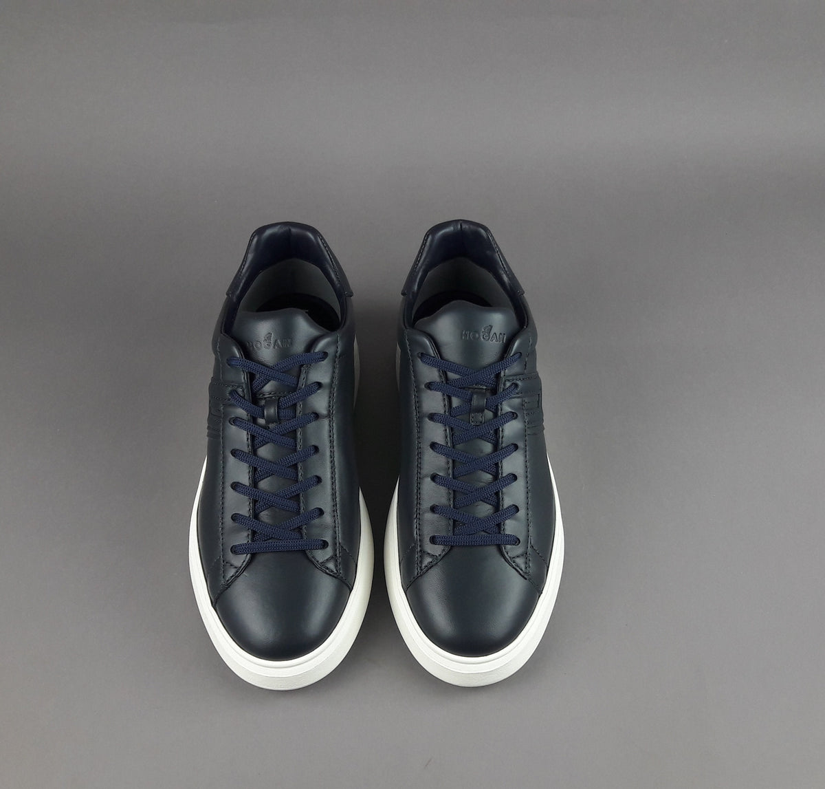 Hogan Sneakers H580 Uomo Pelle Blu Scuro