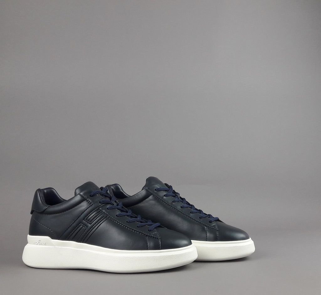 Hogan Sneakers H580 Uomo Pelle Blu Scuro