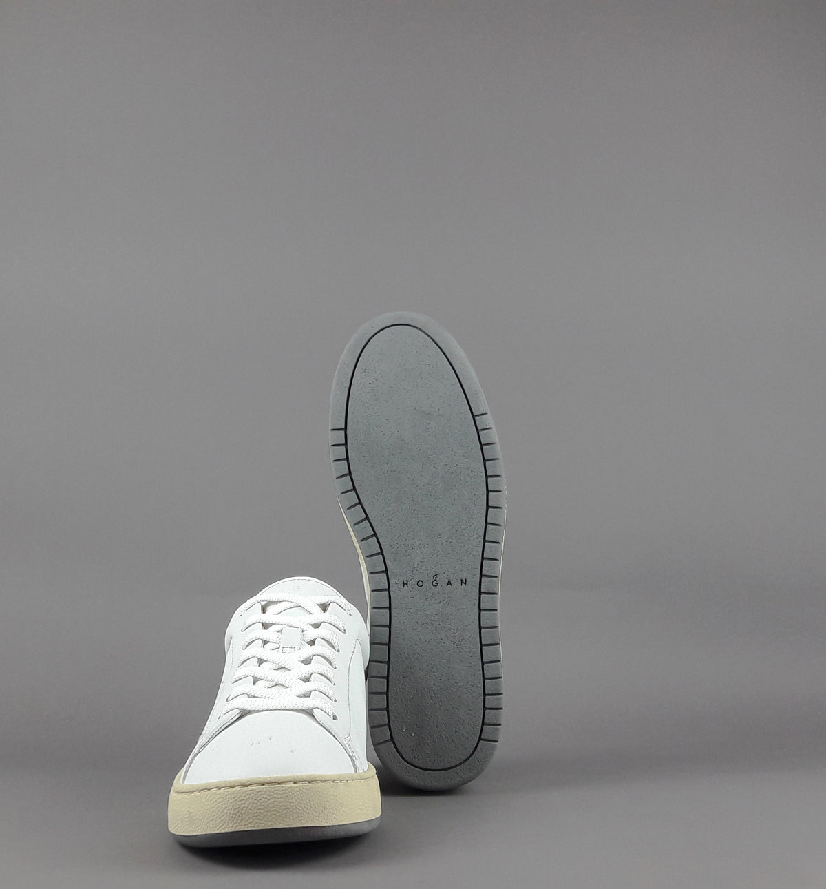 Hogan Sneakers H672 Uomo Pelle Bianco H Bucata