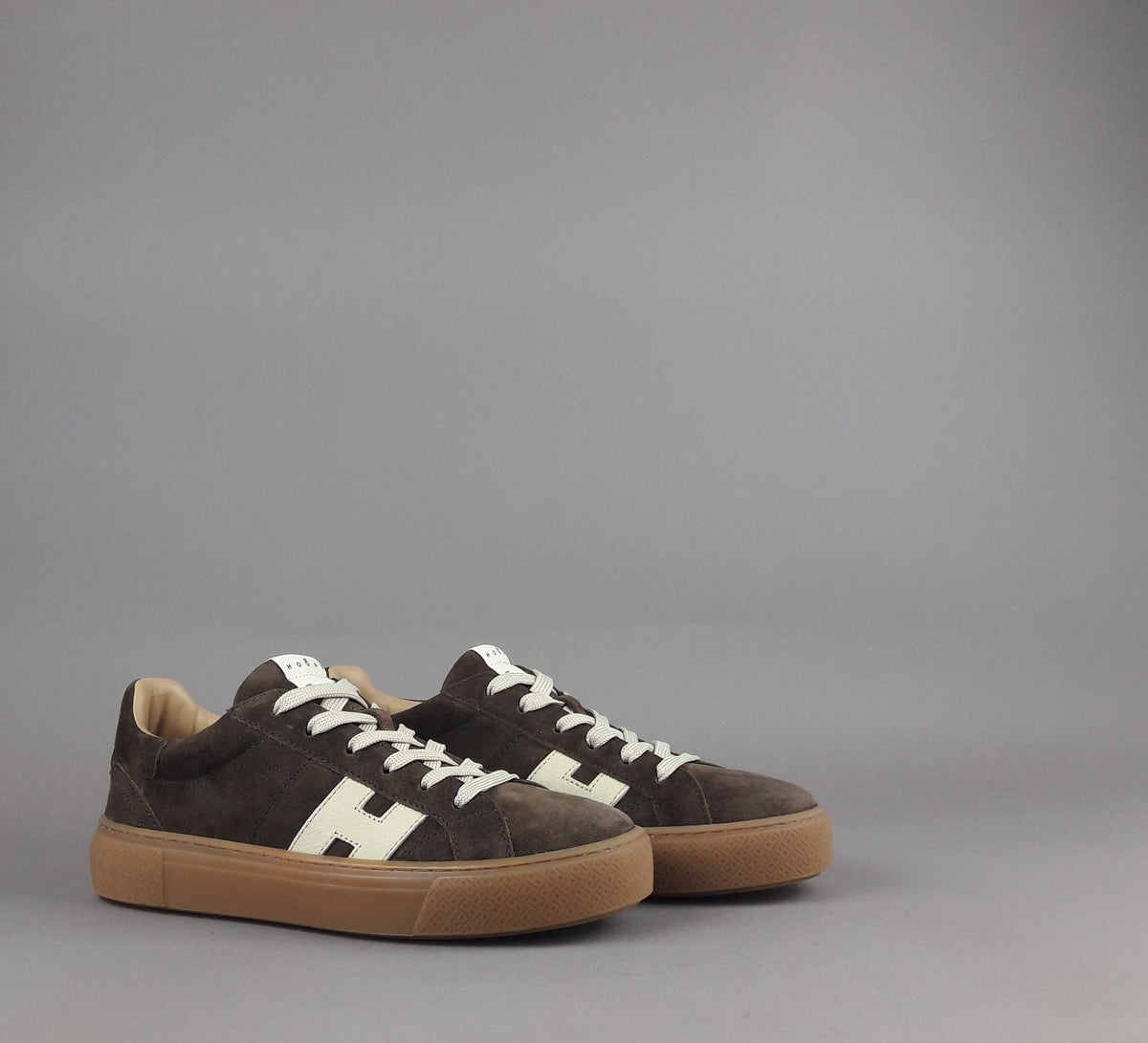 Hogan Sneakers H705 Uomo Camoscio Marrone